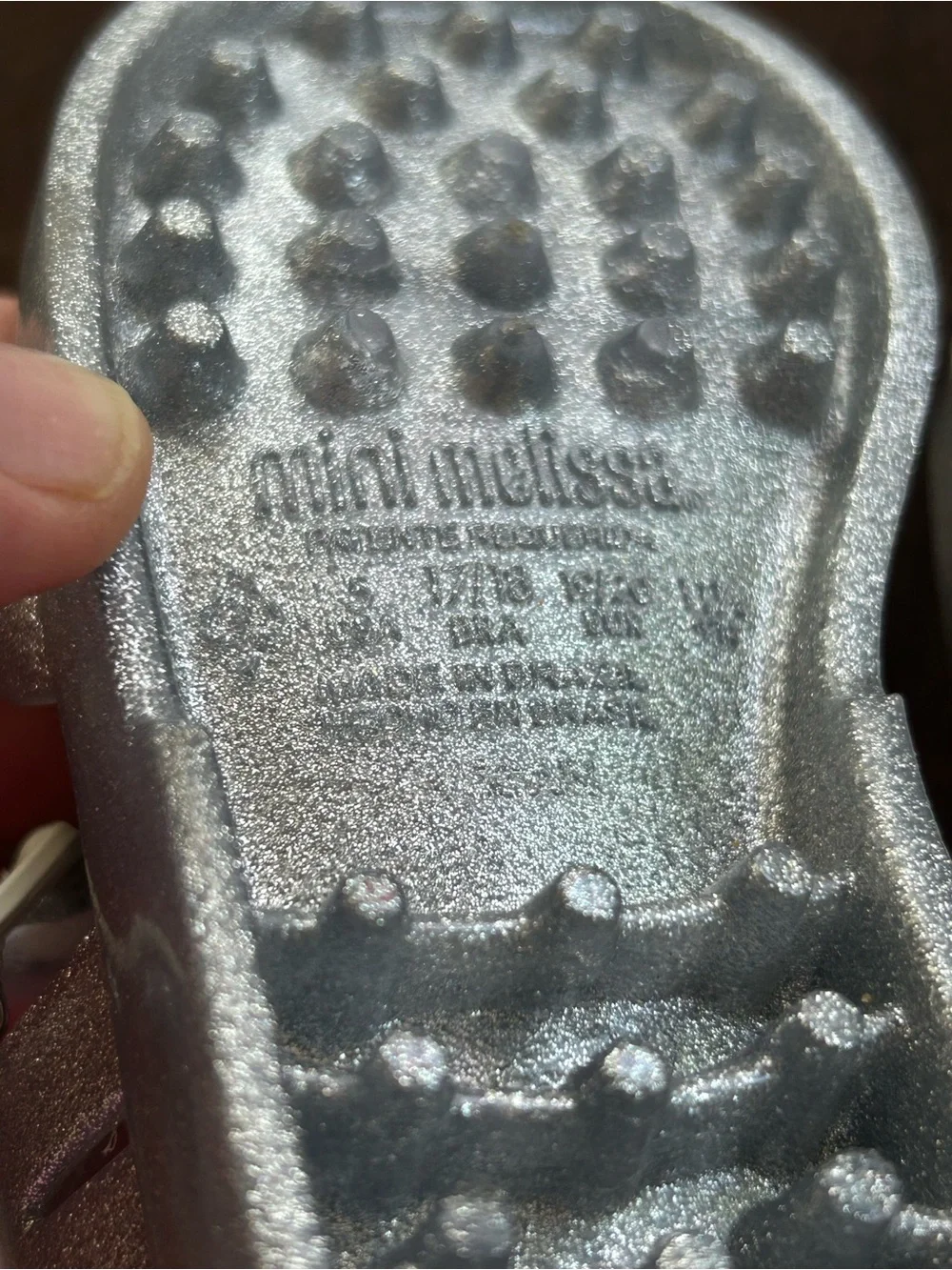 Mini Melissa sparkling silver